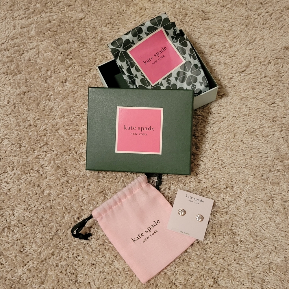 Kate Spade cubic zirconia "That Sparkle" rhinestone earings